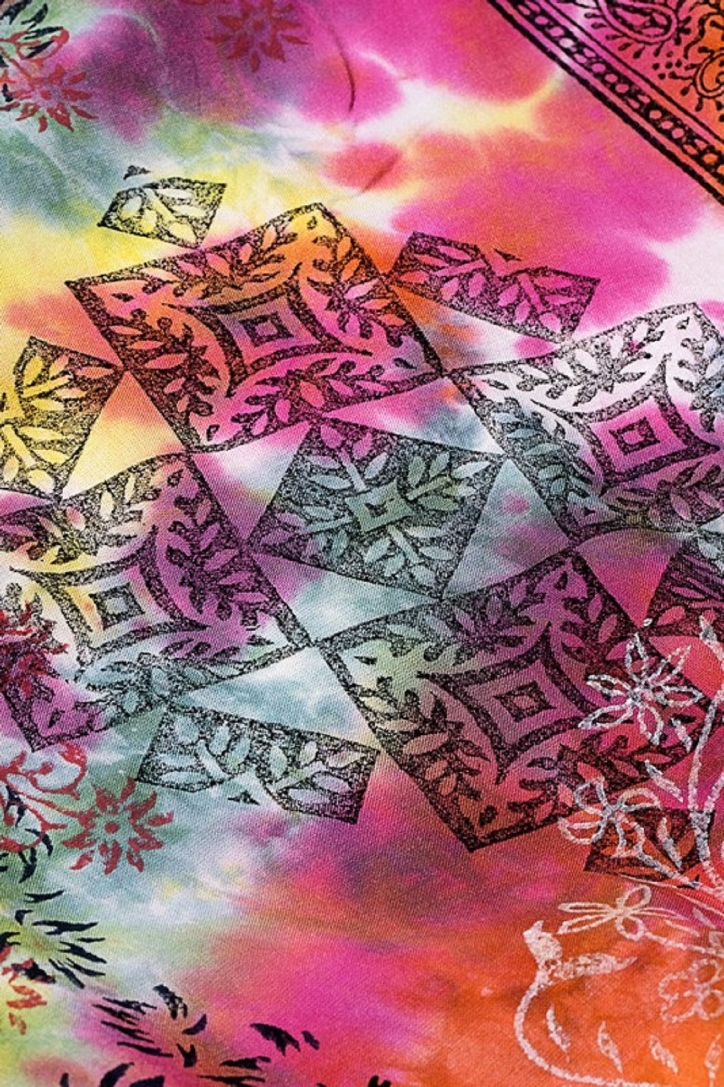 Tote Orange Tie dye bag shoulder bag sling bag - The Lotus Wave