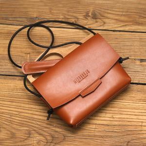 Retro vintage handmade custom leather shoulder crossbody bag - The Lotus Wave