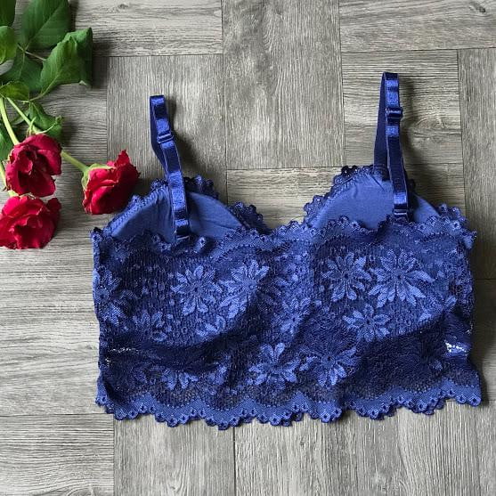 Lace Bralette Wire free Padded Seamless Bra - The Lotus Wave