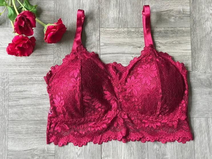 Lace Bralette Wire free Padded Seamless Bra - The Lotus Wave