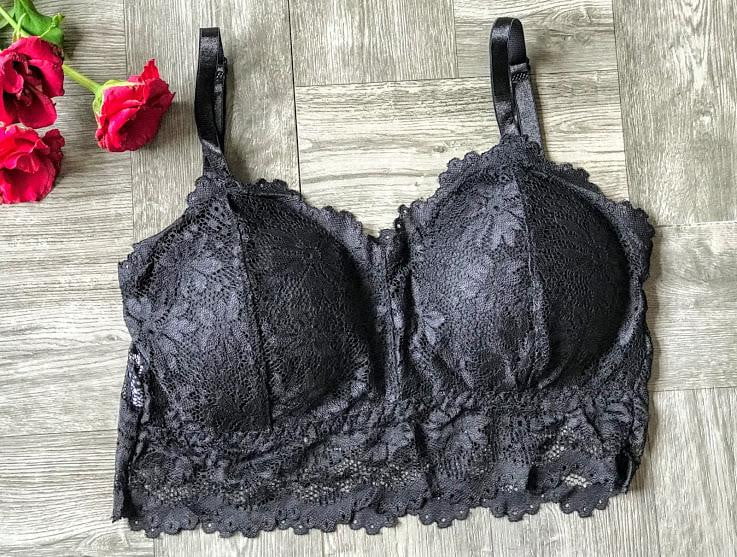 Lace Bralette Wire free Padded Seamless Bra - The Lotus Wave