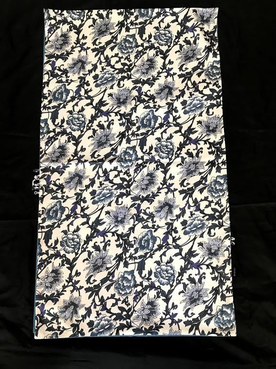 Pink floral 100% Silk Satin smooth soft Long double fabric Scarf with buttons - The Lotus Wave