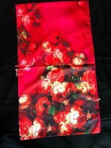Pink floral 100% Silk Satin smooth soft Long double fabric Scarf with buttons - The Lotus Wave