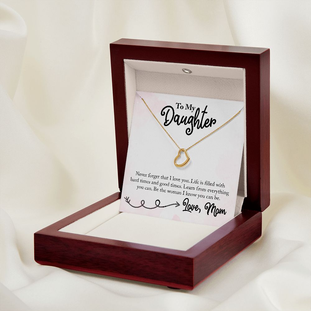 my heart necklace / To my daughter - The Lotus Wave