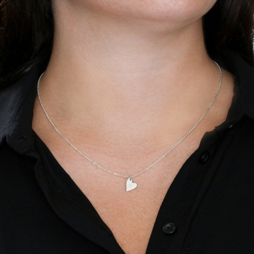 Heart Charms sweet and dainty necklace Sterling Silver .925 or 18K Yellow Gold - The Lotus Wave