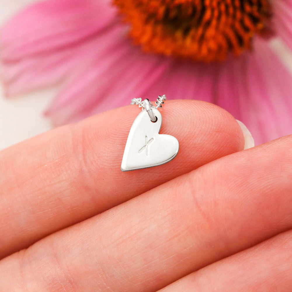 Heart Charms sweet and dainty necklace Sterling Silver .925 or 18K Yellow Gold - The Lotus Wave