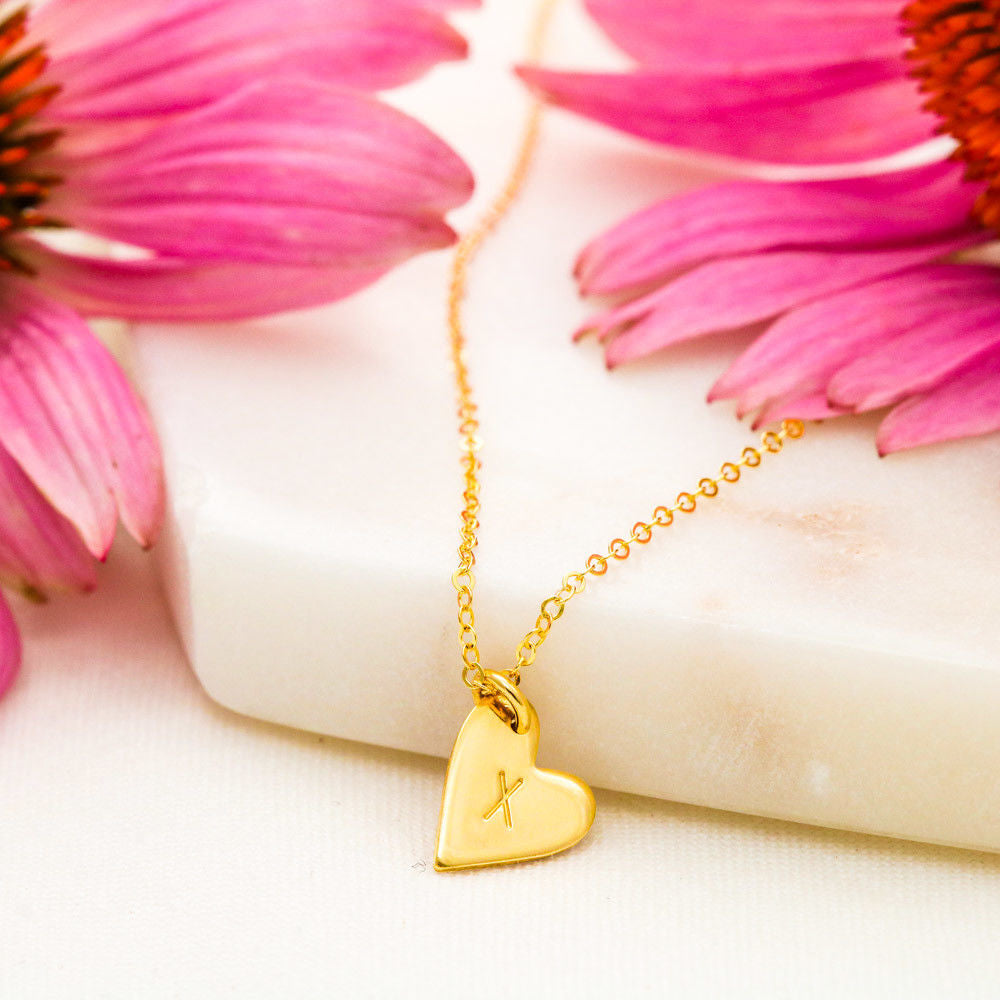 Heart Charms sweet and dainty necklace Sterling Silver .925 or 18K Yellow Gold - The Lotus Wave