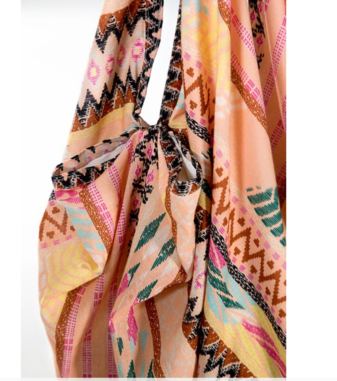 Boho chic summer bag Hippie Hobo shoulder bag / cotton messenger bag - The Lotus Wave