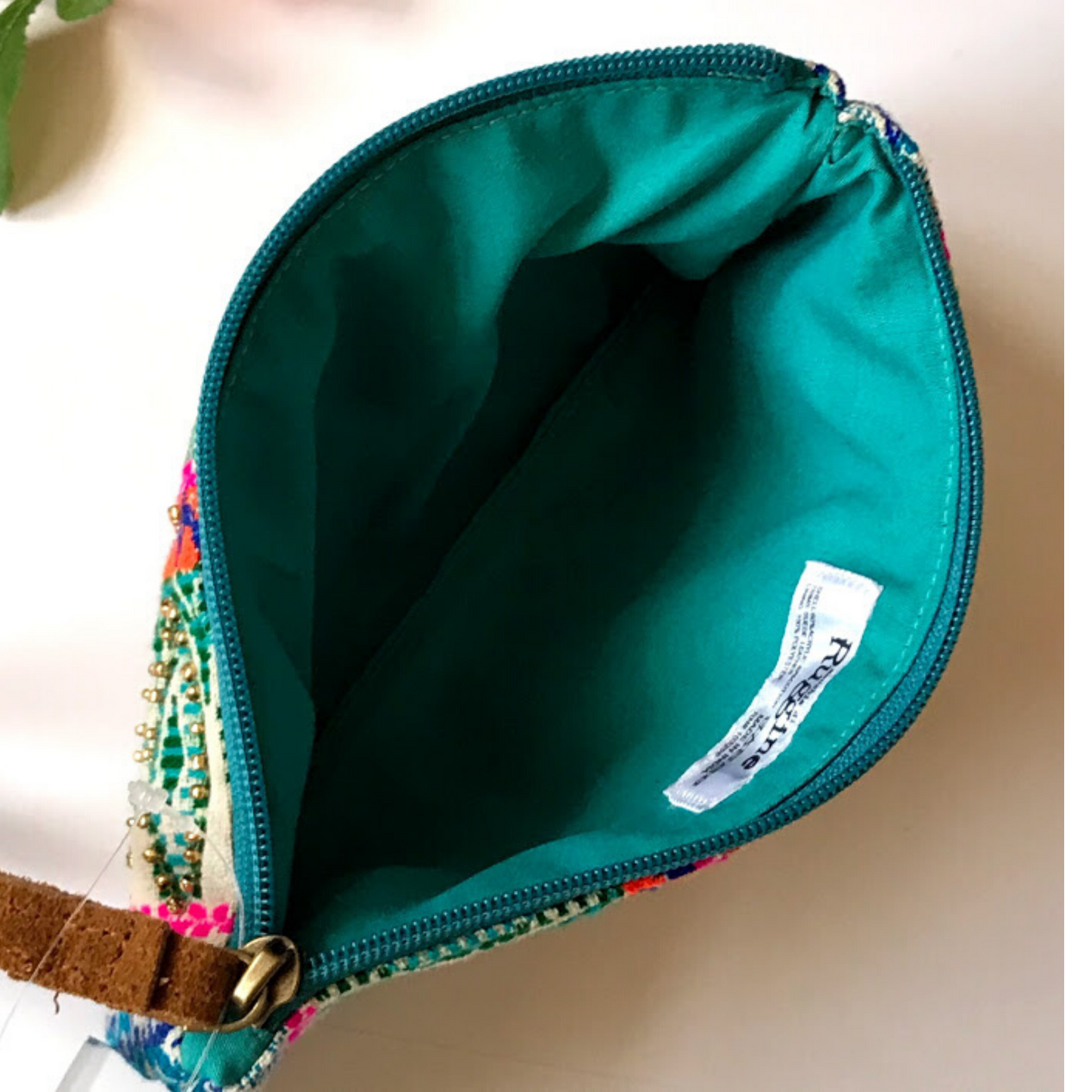 clutch wristlet wallet pouch ethnic bold beaded bag - The Lotus Wave