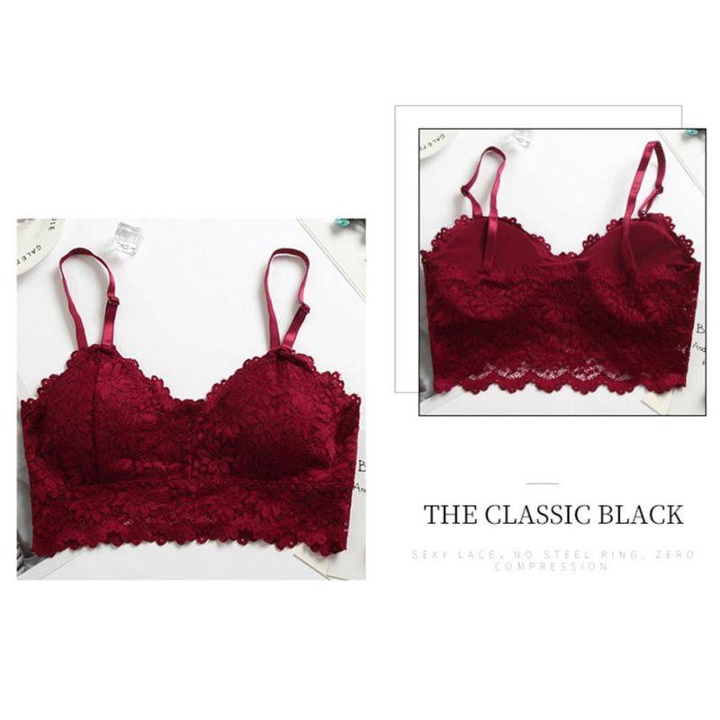 Lace Bralette Wire free Padded Seamless Bra - The Lotus Wave