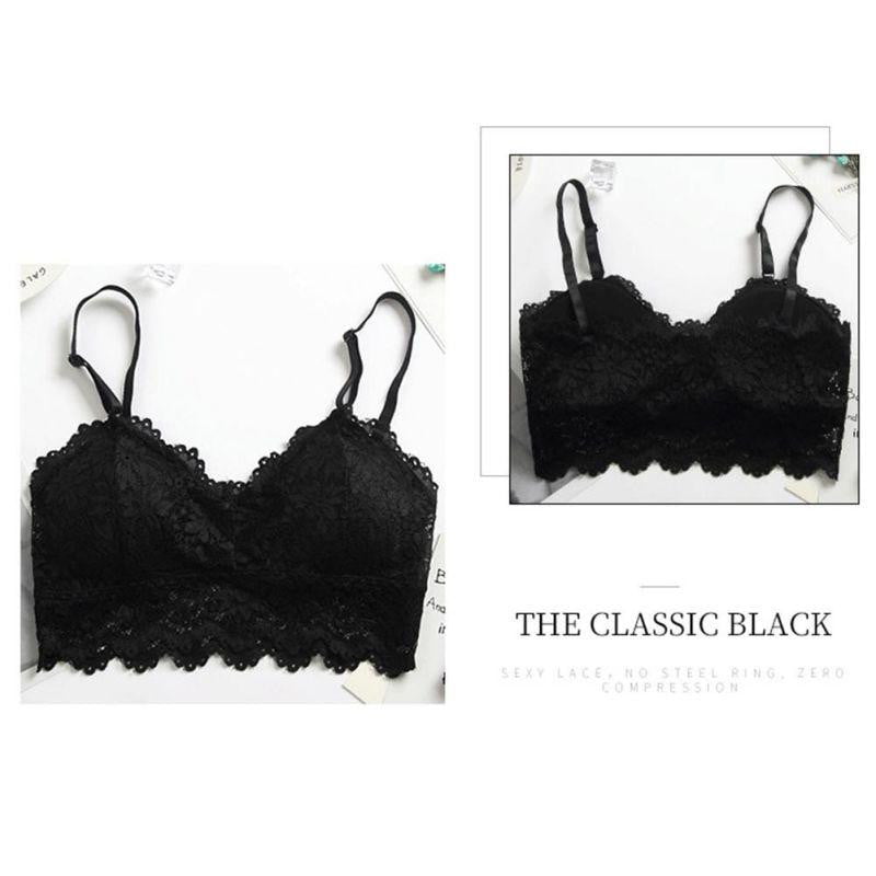 Lace Bralette Wire free Padded Seamless Bra - The Lotus Wave