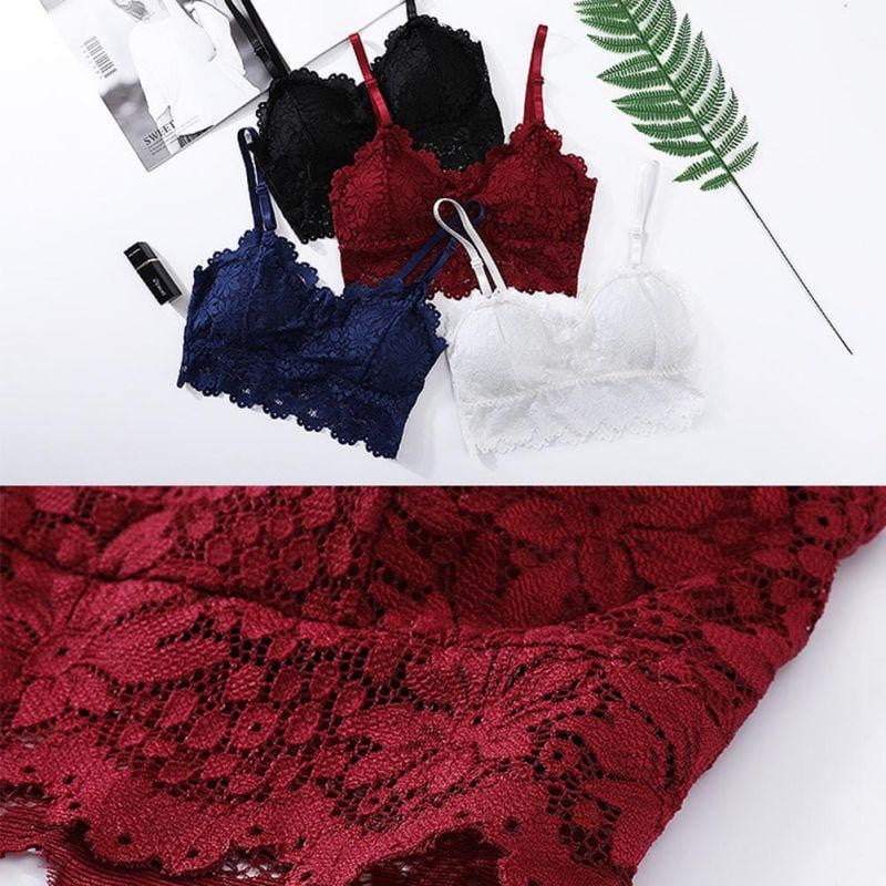 Lace Bralette Wire free Padded Seamless Bra - The Lotus Wave