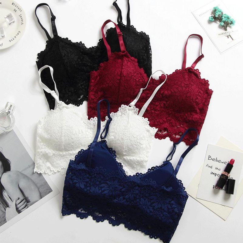 Lace Bralette Wire free Padded Seamless Bra - The Lotus Wave