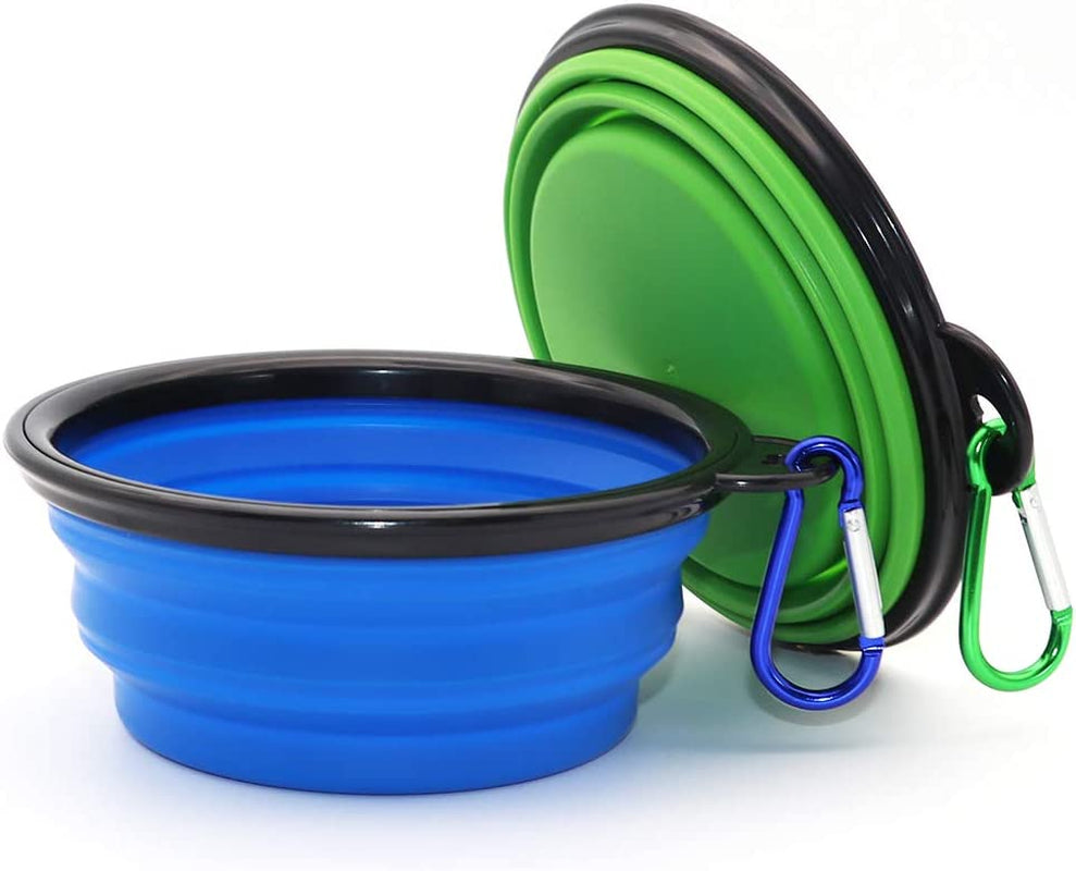 Collapsible Water Bowl Portable Travel Feeding Dish Silicone Bowls food dish