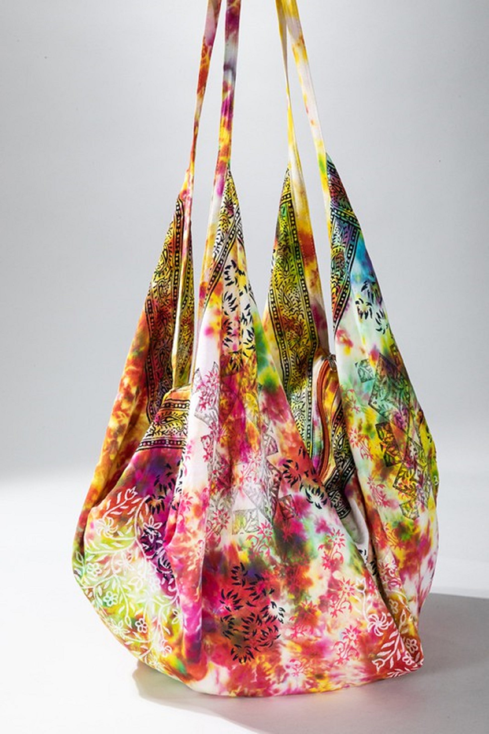Tote Orange Tie dye  bag shoulder bag sling bag - The Lotus Wave 