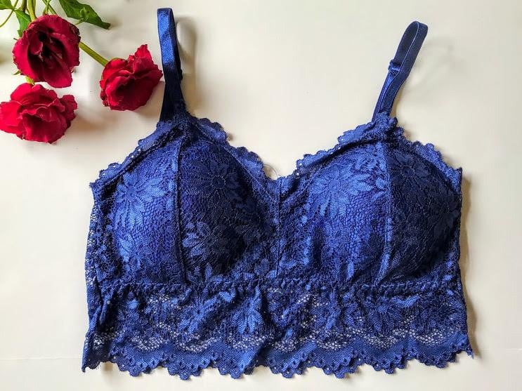 Lace Bralette Wire free Padded Seamless Bra - The Lotus Wave 