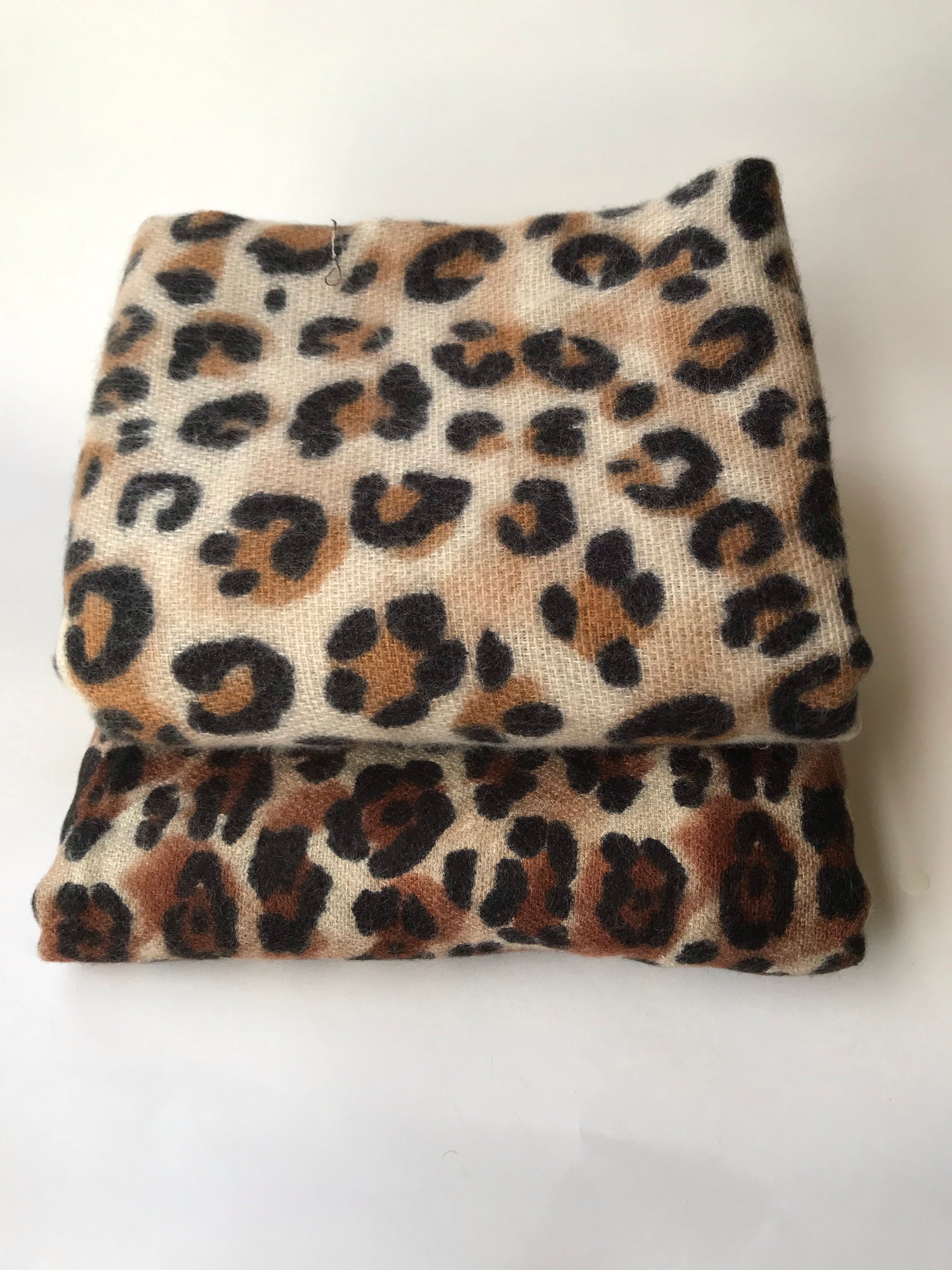 animal leopard print winter warm blanket scarf shawl light color