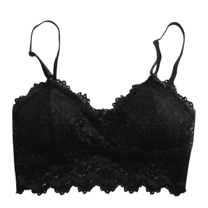 Lace Bralette Wire free Padded Seamless Bra - The Lotus Wave 