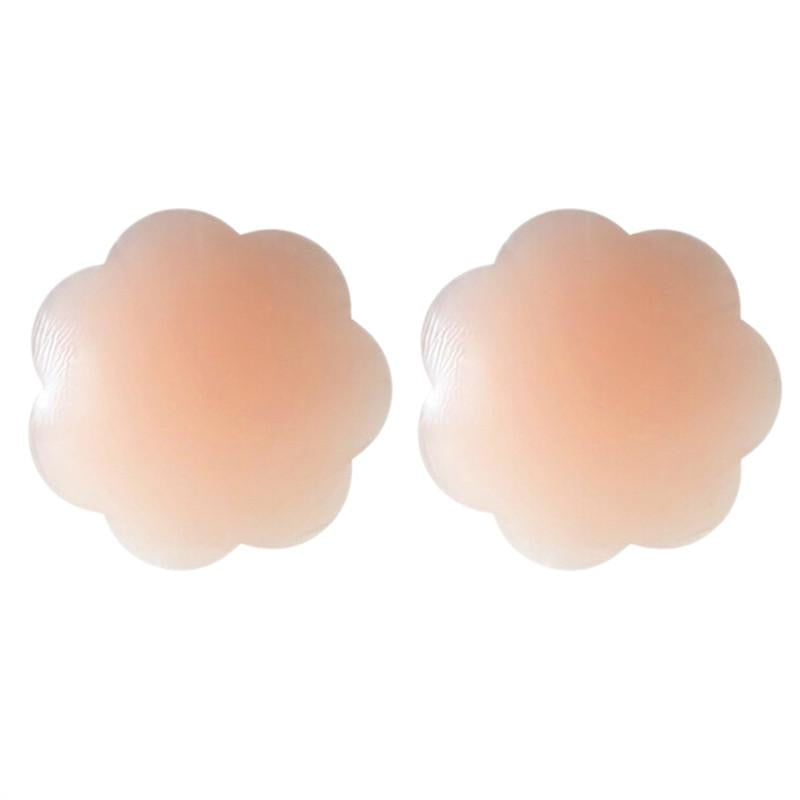 1 Pair Invisible Silicone Pad Reusable Adhesive Breast Lift Nipple Cover - The Lotus Wave 